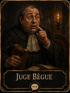 Carte du rôle Juge Bègue